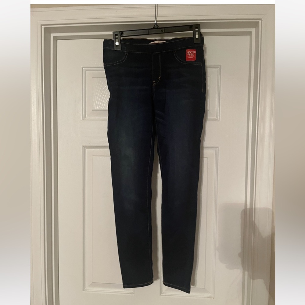 Levi’s Girls. Flex Stretch Jeggings/Jeans.Size 14.Dark Wash.NWT. Elastic Waist.